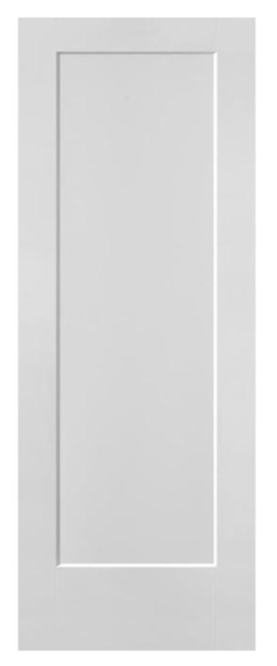 Porte intérieur avec cadrage et charnières