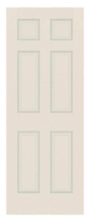 Porte intérieur avec cadrage et charnières