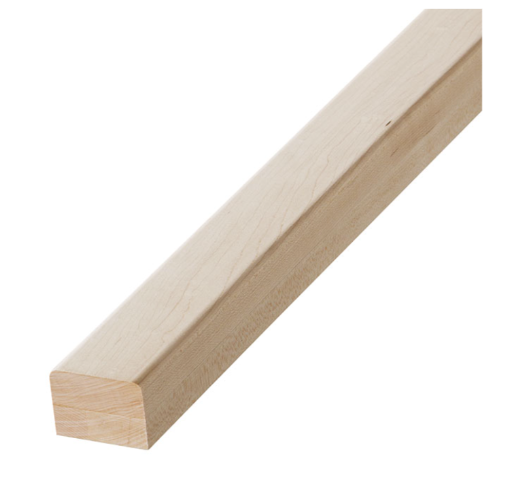 Main courante 8 pi x 2 1/4 po x 1 3/4 po